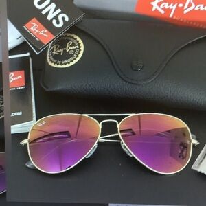 Ray-Ban Purple Aviator Sunglasses